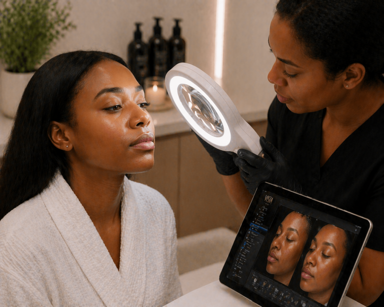 Diagnostic de peau femme